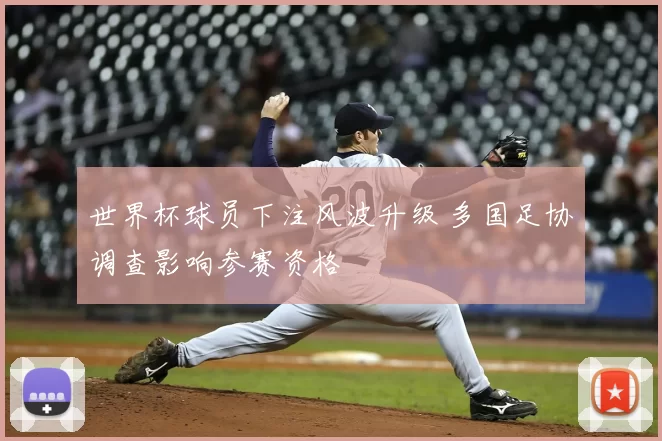 世界杯球员下注风波升级 多国足协调查影响参赛资格